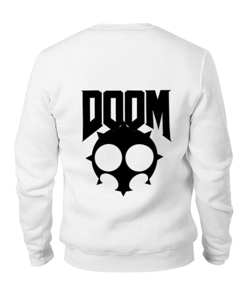 Заказать свитшот в Москве. Свитшот унисекс хлопковый Doom game  от Leichenwagen - готовые дизайны и нанесение принтов.