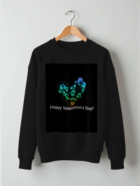 Заказать свитшот в Москве. Свитшот унисекс хлопковый Low Poly Heart  от natulia_hatulia@yahoo.com - готовые дизайны и нанесение принтов.