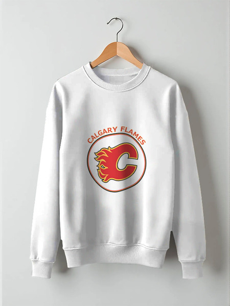 Заказать свитшот в Москве. Свитшот унисекс хлопковый Calgary Flames, от kspsshop - готовые дизайны и нанесение принтов.