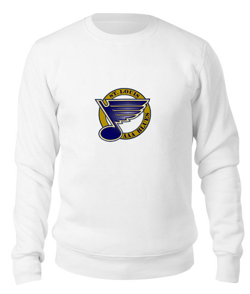 Заказать свитшот в Москве. Свитшот унисекс хлопковый St Louis Blues / NHL USA от KinoArt - готовые дизайны и нанесение принтов.