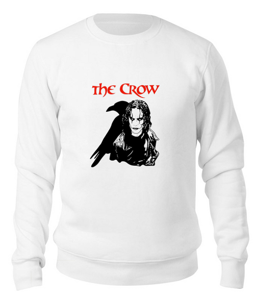 Заказать свитшот в Москве. Свитшот унисекс хлопковый The Crow от Leichenwagen - готовые дизайны и нанесение принтов.