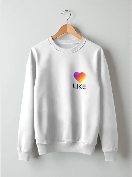 Заказать свитшот в Москве. Свитшот унисекс хлопковый Like  от DESIGNER   - готовые дизайны и нанесение принтов.