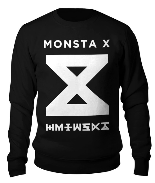 Заказать свитшот в Москве. Свитшот унисекс хлопковый Monsta X от geekbox - готовые дизайны и нанесение принтов.