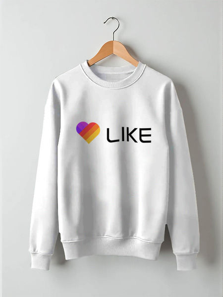Заказать свитшот в Москве. Свитшот унисекс хлопковый Like  от DESIGNER   - готовые дизайны и нанесение принтов.