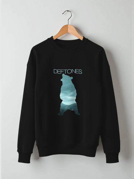 Заказать свитшот в Москве. Свитшот унисекс хлопковый Deftones медведь от inPrintio - готовые дизайны и нанесение принтов.