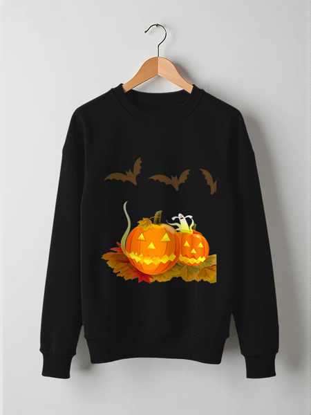 Заказать свитшот в Москве. Свитшот унисекс хлопковый "HALLOWEEN" от Abstractiya - готовые дизайны и нанесение принтов.
