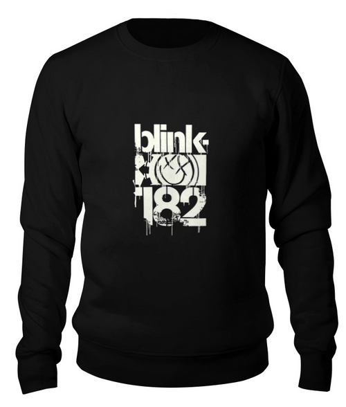 Заказать свитшот в Москве. Свитшот унисекс хлопковый blink-182  от lozerkids - готовые дизайны и нанесение принтов.