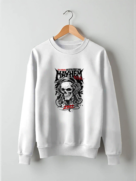 Заказать свитшот в Москве. Свитшот унисекс хлопковый Skull Art от Leichenwagen - готовые дизайны и нанесение принтов.