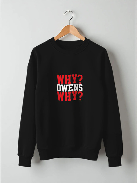 Заказать свитшот в Москве. Свитшот унисекс хлопковый Why? Owens Why? (WWE) от coolmag - готовые дизайны и нанесение принтов.