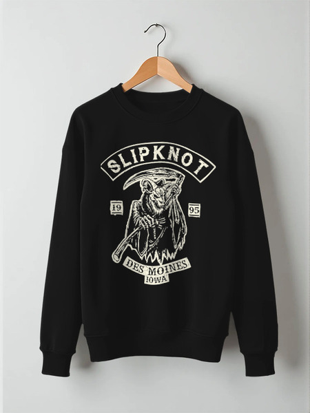 Заказать свитшот в Москве. Свитшот унисекс хлопковый Slipknot от geekbox - готовые дизайны и нанесение принтов.