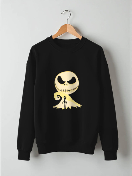 Заказать свитшот в Москве. Свитшот унисекс хлопковый Jack Skellington от skynatural - готовые дизайны и нанесение принтов.