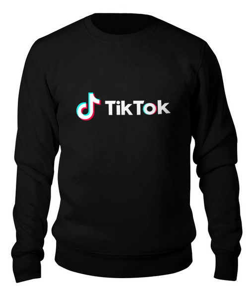 Заказать свитшот в Москве. Свитшот унисекс хлопковый TikTok  от DESIGNER   - готовые дизайны и нанесение принтов.