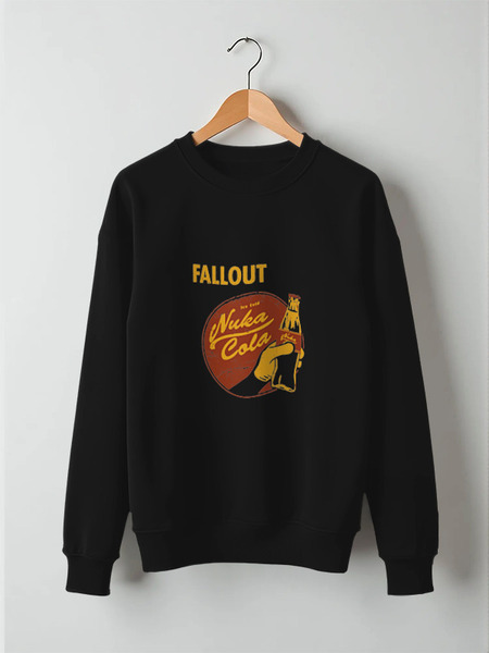 Заказать свитшот в Москве. Свитшот унисекс хлопковый Fallout (Nuka Cola) от coolmag - готовые дизайны и нанесение принтов.