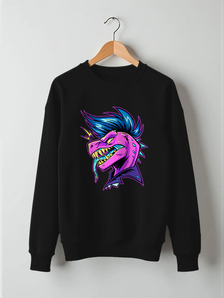 Заказать свитшот в Москве. Свитшот унисекс хлопковый PinkDino от balden - готовые дизайны и нанесение принтов.