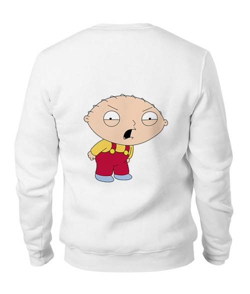 Заказать свитшот в Москве. Свитшот унисекс хлопковый Stewie Griffin Fan Mad от nick - готовые дизайны и нанесение принтов.