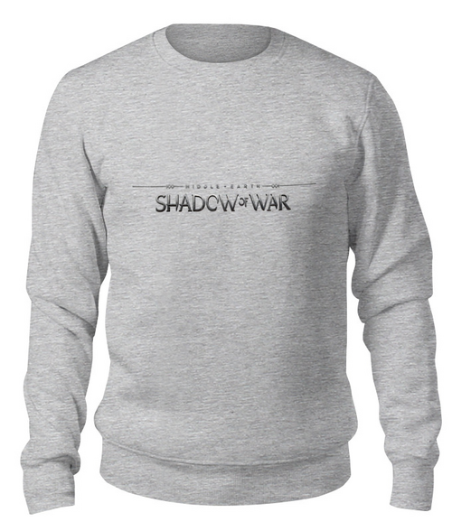 Заказать свитшот в Москве. Свитшот унисекс хлопковый Shadow of War от THE_NISE  - готовые дизайны и нанесение принтов.
