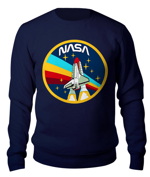 Заказать свитшот в Москве. Свитшот унисекс хлопковый National Aeronautics and Space Administration от balden - готовые дизайны и нанесение принтов.