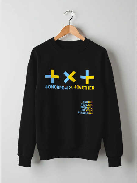 Заказать свитшот в Москве. Свитшот унисекс хлопковый TXT / Tomorrow X Together  от geekbox - готовые дизайны и нанесение принтов.