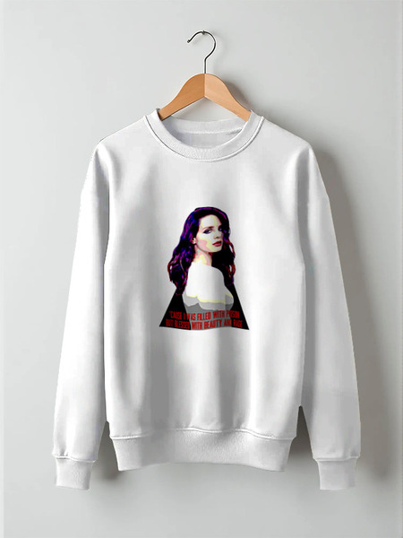 Заказать свитшот в Москве. Свитшот унисекс хлопковый Lana Del Rey - Ultraviolence Era (Front & Back) от calipsia_v. - готовые дизайны и нанесение принтов.