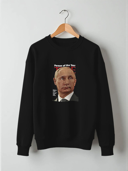 Заказать свитшот в Москве. Свитшот унисекс хлопковый Putin от Leichenwagen - готовые дизайны и нанесение принтов.