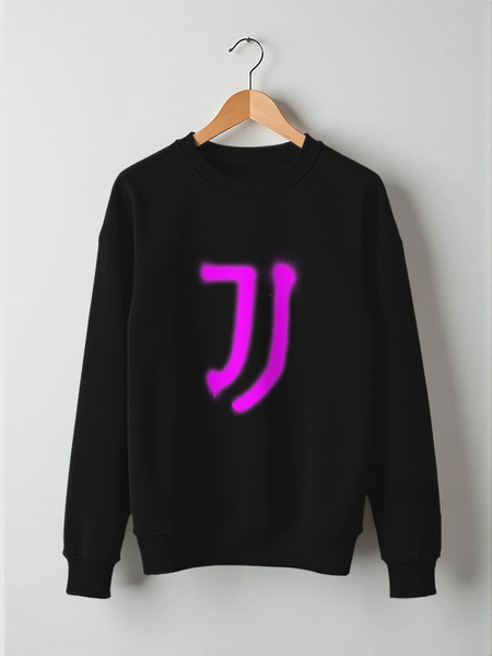 Заказать свитшот в Москве. Свитшот унисекс хлопковый Juventus | Spray logo (2021) от 0x000000123 - готовые дизайны и нанесение принтов.