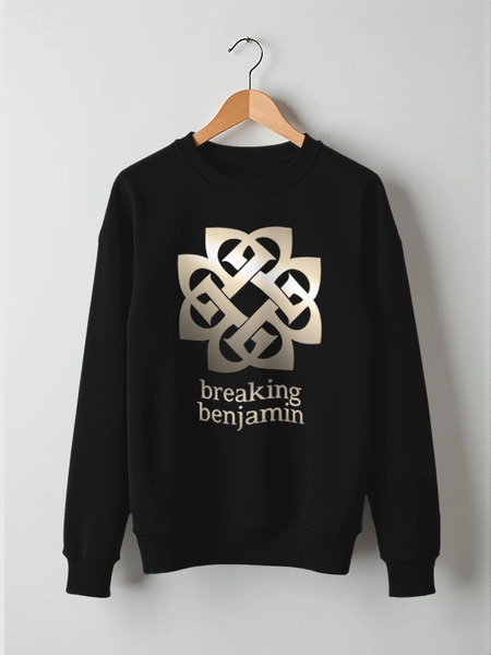 Заказать свитшот в Москве. Свитшот унисекс хлопковый Breaking Benjamin от geekbox - готовые дизайны и нанесение принтов.