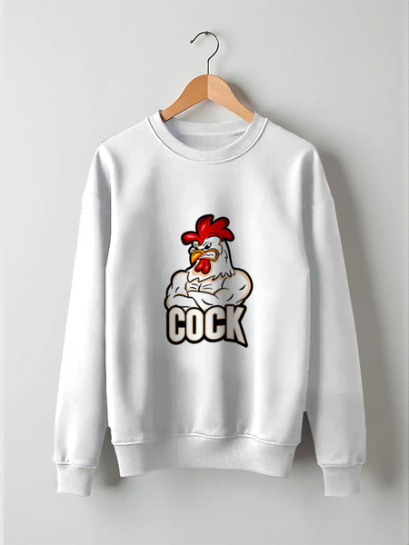 Заказать свитшот в Москве. Свитшот унисекс хлопковый Cock  от ПРИНТЫ ПЕЧАТЬ  - готовые дизайны и нанесение принтов.