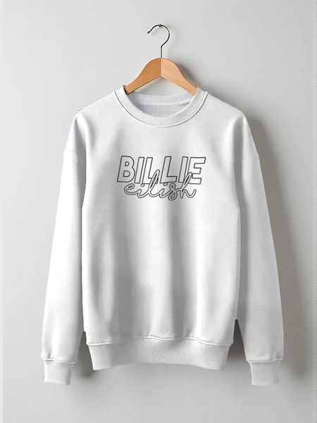 Заказать свитшот в Москве. Свитшот унисекс хлопковый Billie Eilish от DESIGNER   - готовые дизайны и нанесение принтов.