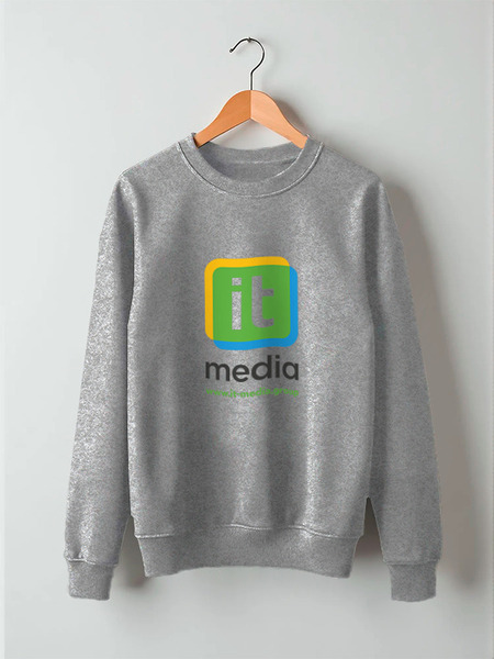 Заказать свитшот в Москве. Свитшот унисекс хлопковый it-media hoodie от Alcochat - готовые дизайны и нанесение принтов.