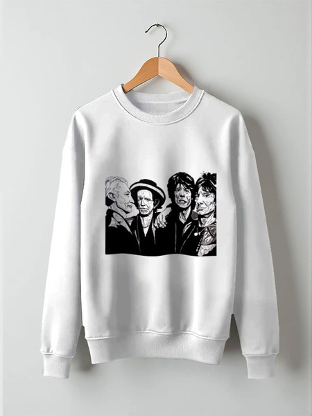 Заказать свитшот в Москве. Свитшот унисекс хлопковый The Rolling Stone wear от dmitry.gluhov - готовые дизайны и нанесение принтов.