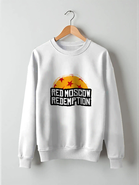 Заказать свитшот в Москве. Свитшот унисекс хлопковый Red Moscow Redemption от kamal-creations - готовые дизайны и нанесение принтов.