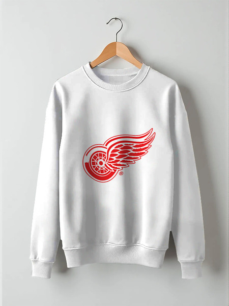 Заказать свитшот в Москве. Свитшот унисекс хлопковый Red Wings от BURNSHIRTS - готовые дизайны и нанесение принтов.