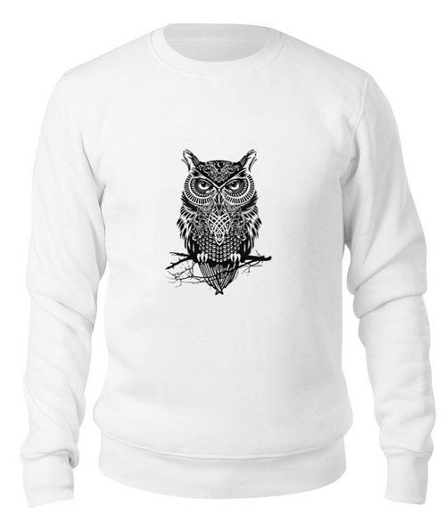 Заказать свитшот в Москве. Свитшот унисекс хлопковый Оld owl от dykalison14 - готовые дизайны и нанесение принтов.