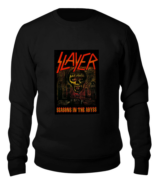 Заказать свитшот в Москве. Свитшот унисекс хлопковый Slayer-Season In The Abyss 1990 от Илья - готовые дизайны и нанесение принтов.