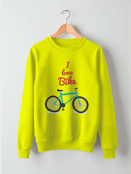 Заказать свитшот в Москве. Свитшот унисекс хлопковый I Love Bike от balden - готовые дизайны и нанесение принтов.