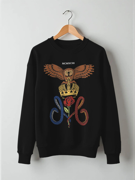Заказать свитшот в Москве. Свитшот унисекс хлопковый King Mobs Royal от mobson93@gmail.com - готовые дизайны и нанесение принтов.