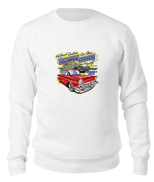 Заказать свитшот в Москве. Свитшот унисекс хлопковый Retro Car от Leichenwagen - готовые дизайны и нанесение принтов.