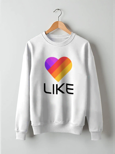 Заказать свитшот в Москве. Свитшот унисекс хлопковый Like  от DESIGNER   - готовые дизайны и нанесение принтов.