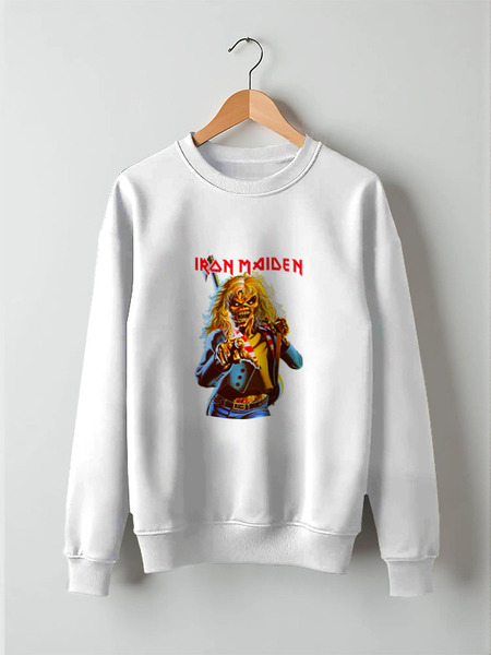 Заказать свитшот в Москве. Свитшот унисекс хлопковый Iron Maiden Band от Leichenwagen - готовые дизайны и нанесение принтов.