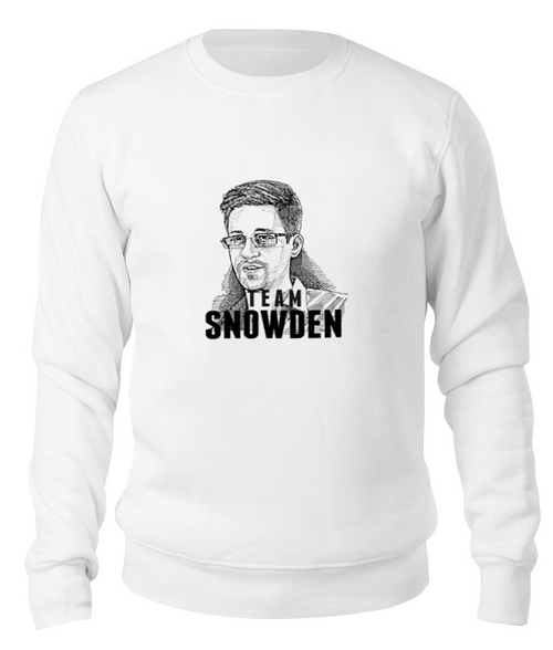 Заказать свитшот в Москве. Свитшот унисекс хлопковый Edward Snowden от Leichenwagen - готовые дизайны и нанесение принтов.