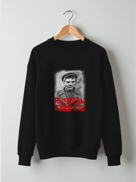Заказать свитшот в Москве. Свитшот унисекс хлопковый Lenin Russian Zombie Boss от Leichenwagen - готовые дизайны и нанесение принтов.