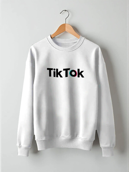 Заказать свитшот в Москве. Свитшот унисекс хлопковый TikTok  от DESIGNER   - готовые дизайны и нанесение принтов.