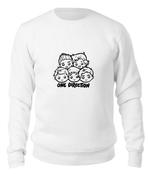 Заказать свитшот в Москве. Свитшот унисекс хлопковый One Direction от originals - готовые дизайны и нанесение принтов.