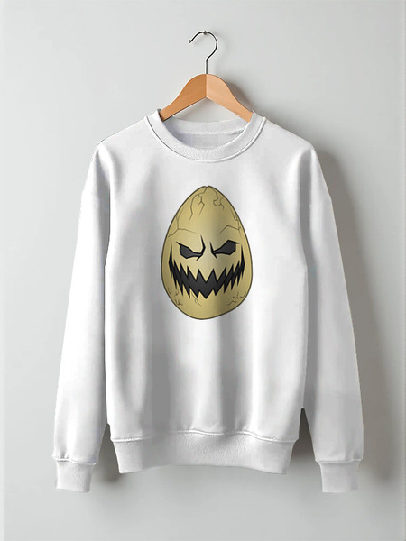 Заказать свитшот в Москве. Свитшот унисекс хлопковый Humpty Dumpty - Halloween style от Maks Lange - готовые дизайны и нанесение принтов.