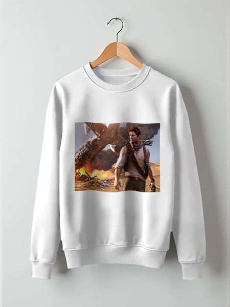 Заказать свитшот в Москве. Свитшот унисекс хлопковый Uncharted от GeekFox  - готовые дизайны и нанесение принтов.