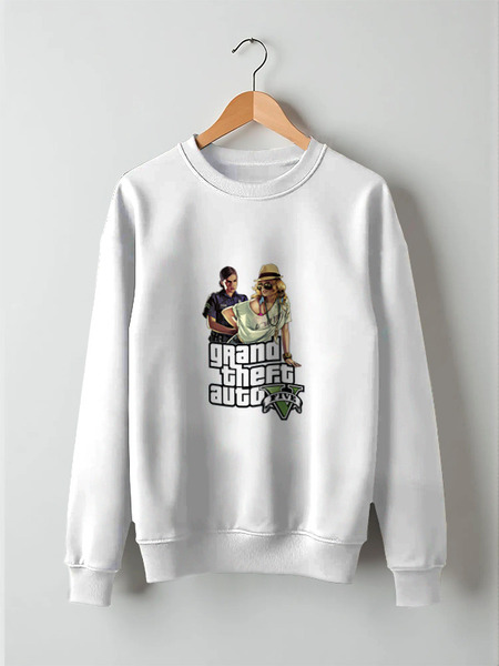 Заказать свитшот в Москве. Свитшот унисекс хлопковый GTA V Girls  от k.vseslav - готовые дизайны и нанесение принтов.