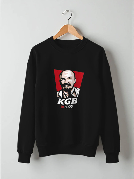 Заказать свитшот в Москве. Свитшот унисекс хлопковый KGB, So Good (Lenin) от coolmag - готовые дизайны и нанесение принтов.