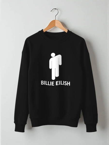 Заказать свитшот в Москве. Свитшот унисекс хлопковый Billie Eilish от DESIGNER   - готовые дизайны и нанесение принтов.