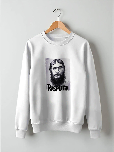 Заказать свитшот в Москве. Свитшот унисекс хлопковый Rasputin от Leichenwagen - готовые дизайны и нанесение принтов.