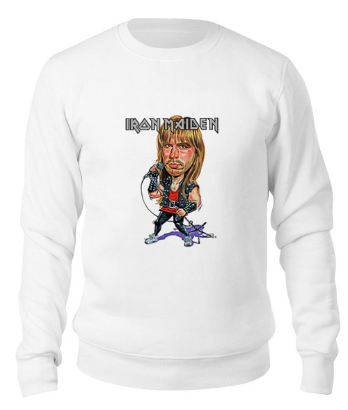 Заказать свитшот в Москве. Свитшот унисекс хлопковый Iron Maiden Band от Leichenwagen - готовые дизайны и нанесение принтов.
